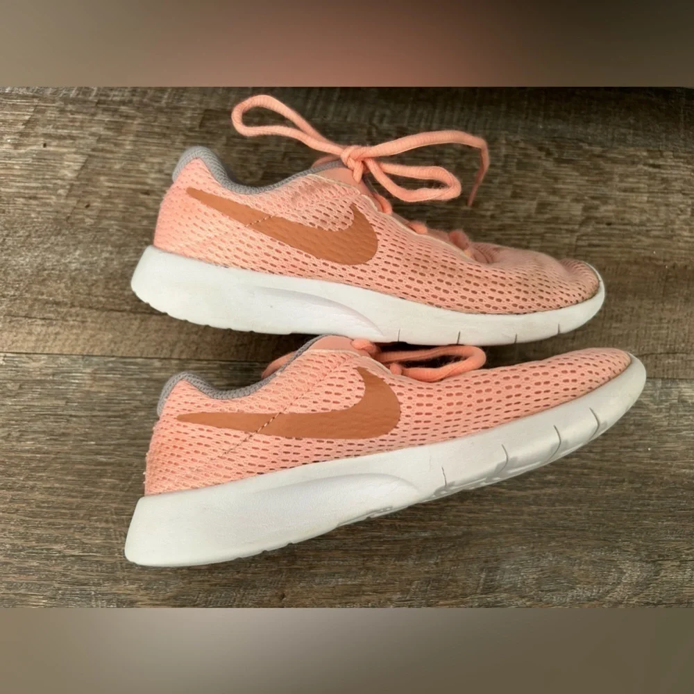 Nike Kids Tanjun (GS) LT Atomic Coral Pink Crimson White Size 13cn